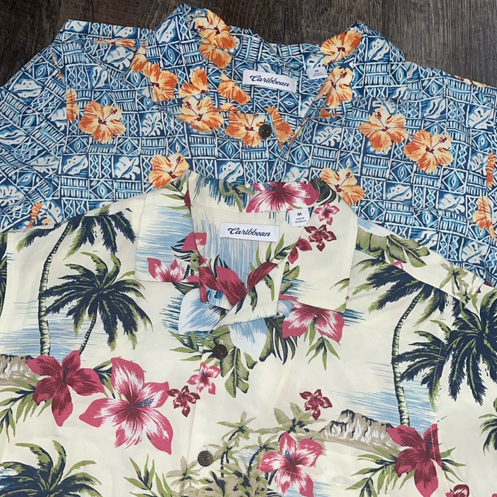 EUC  2 Caribbean shirts